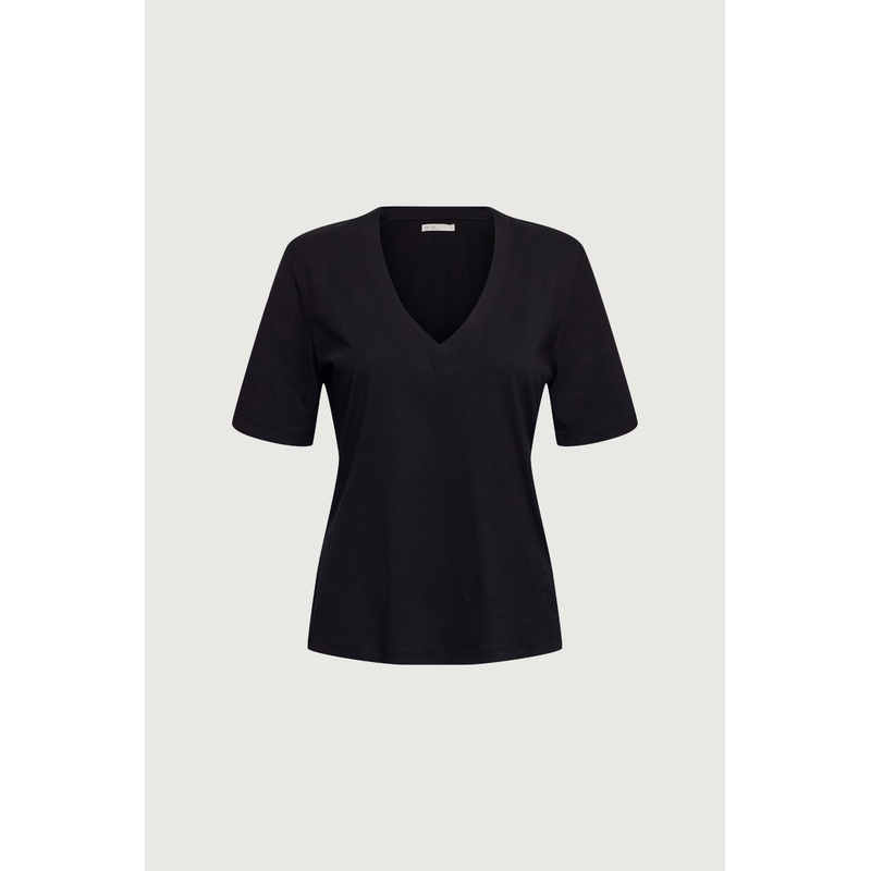 V-NECK T-SHIRT Black Extra Small