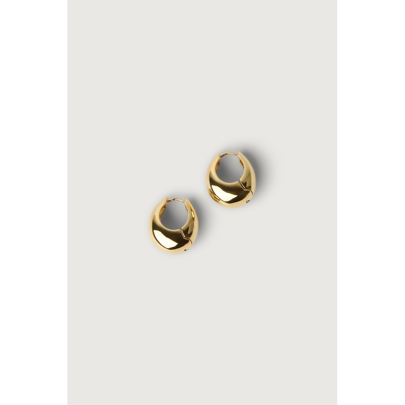 BUBBLE HOOP EARRINGS Gold One Size