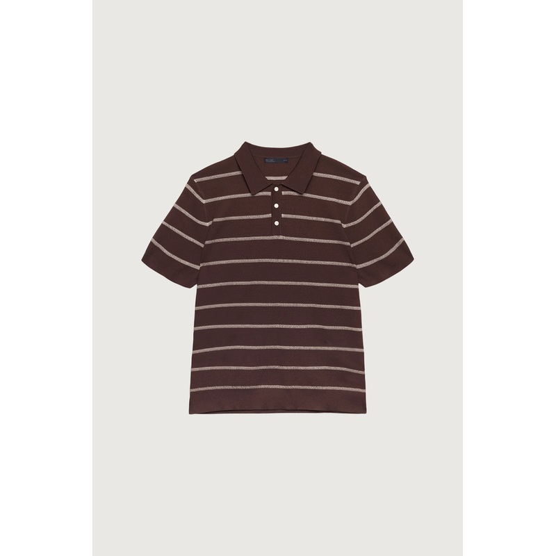 CLASSIC STRIPE POLO SHIRT Sycamore Birch Extra Small