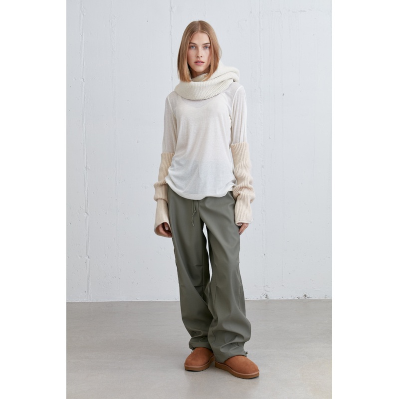 WIDE LEG PARACHUTE PANT Dusty Olive 0