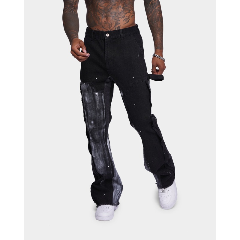 XXIII Frayed Seam Jeans Black 30