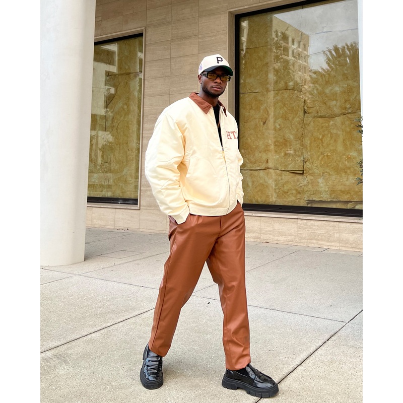 XXIII Mykel Leather Pants Tan S