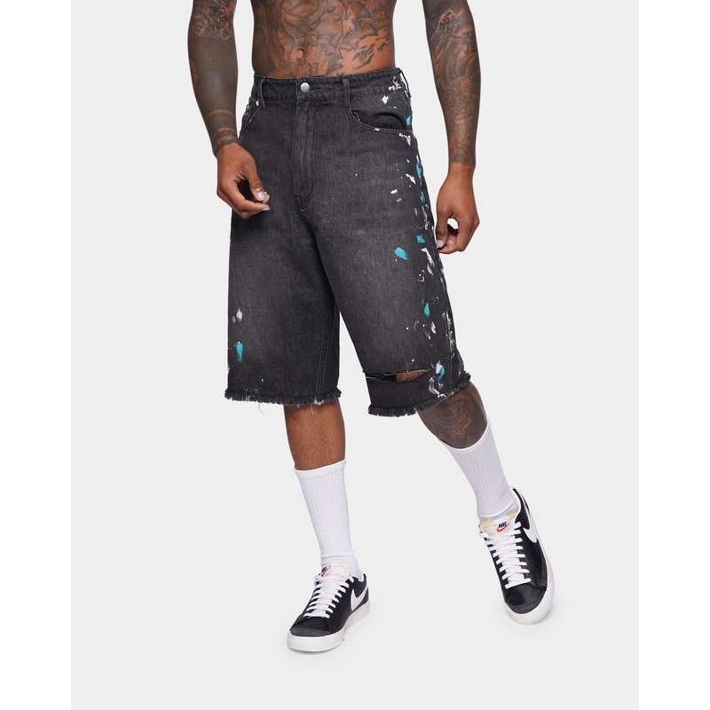 XXIII Wylie Paint Shorts Washed Black 30