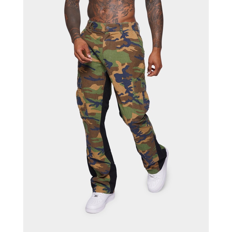 XXIII Zaim Camo Flare Jeans Camo/Black 30