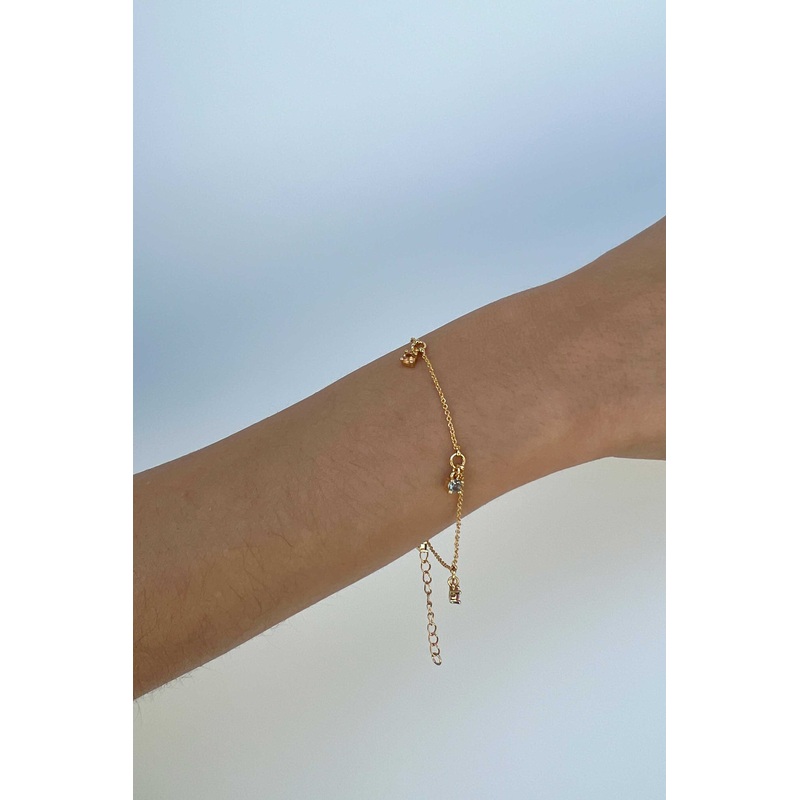 ZIRCONIA BRACELET Gold One Size