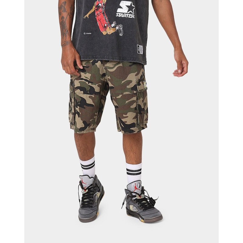Starter Rugged Terrain Cargo Shorts Camo Print XS