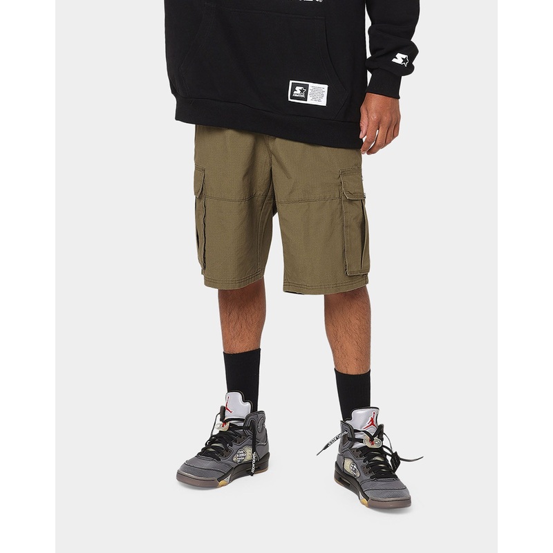 Starter Rugged Terrain Cargo Shorts Khaki Green XS