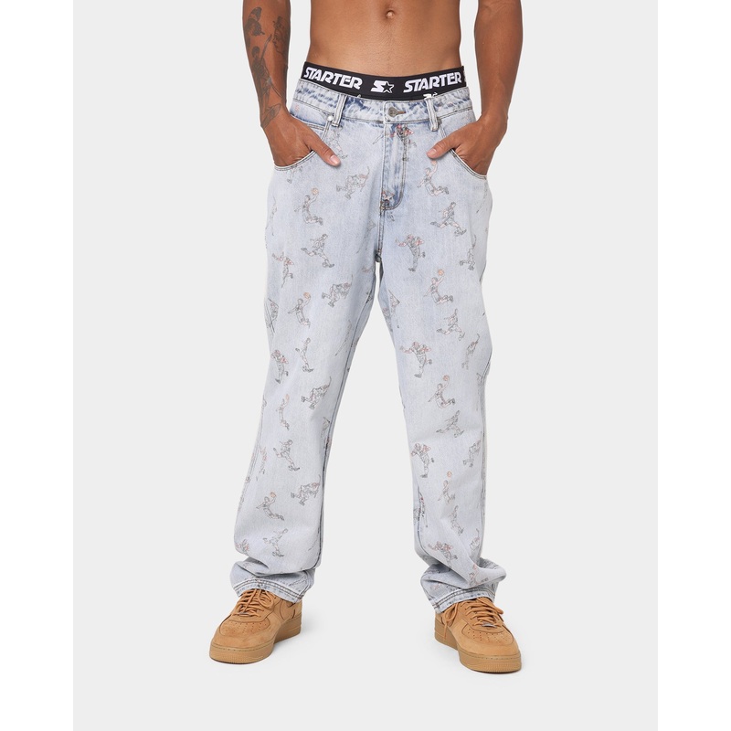 Starter Sports Stars Relaxed Vintage Jeans Snow Wash 28