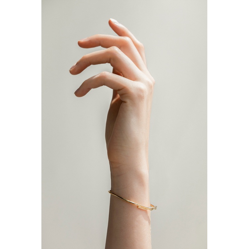 TWISTED CUFF BRACELET Gold One Size