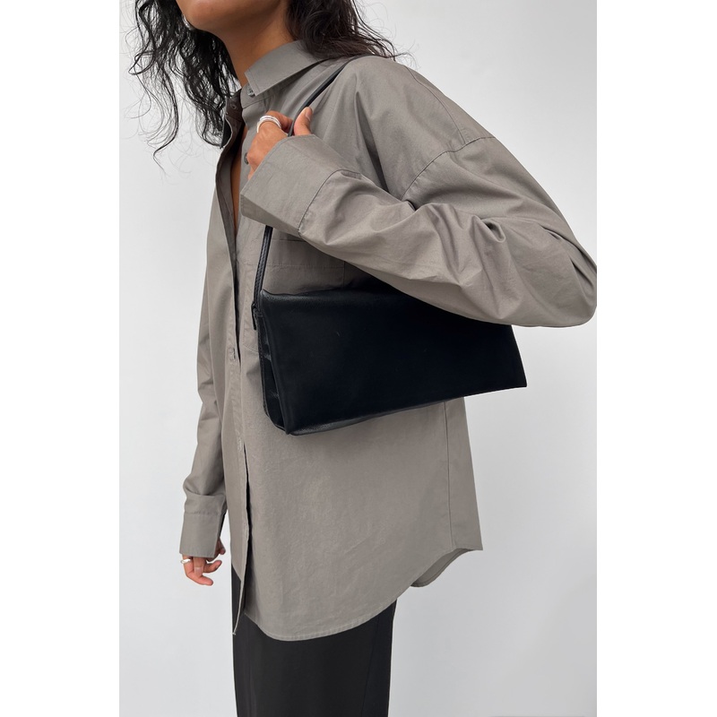 PUFFY NYLON SHOULDER BAG Black One Size