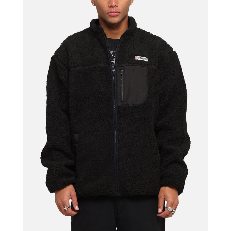 S Double High Pile Jacket Black S