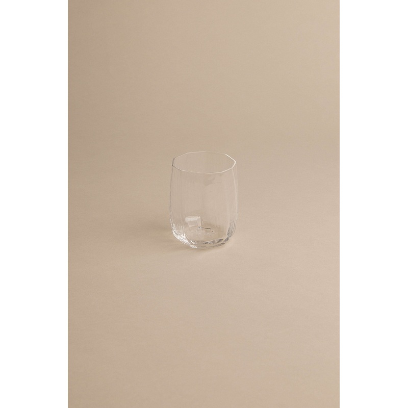SCULPT TUMBLER GLASS Clear One Size