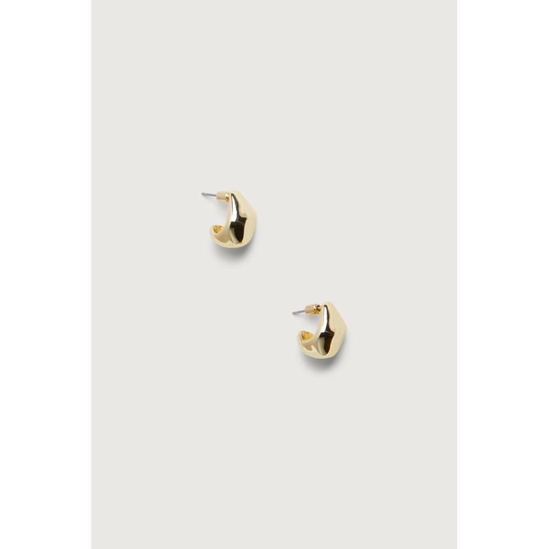 ORGANIC STUD EARRING Gold One Size