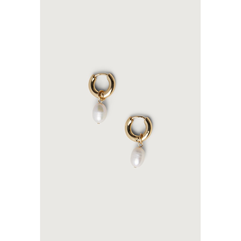 PEARL DROP EARRING Gold One Size