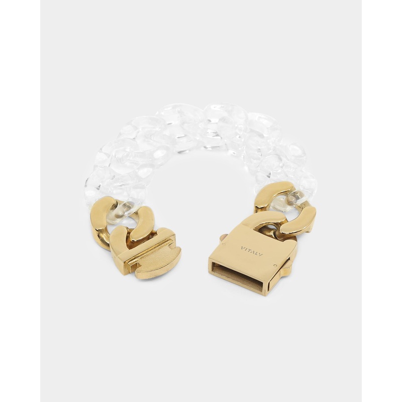 Vitaly Unisex Static Bracelet Clear/Gold 7