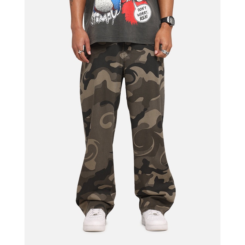 XXIII Washed Camo Pants Camo 28