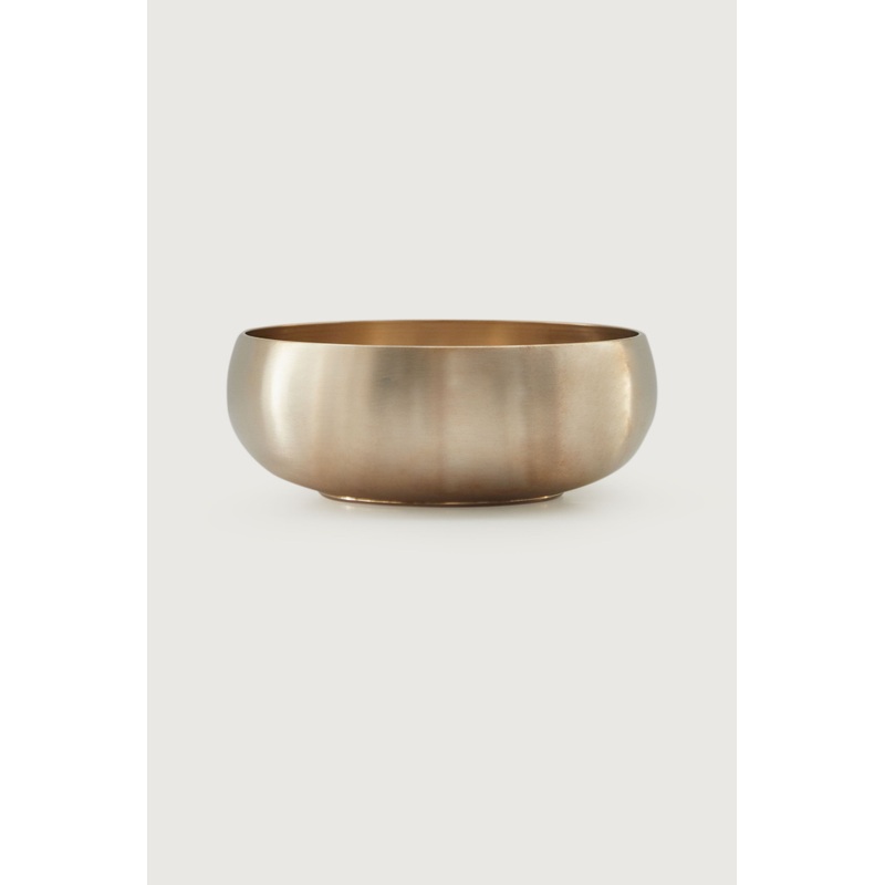 LARGE BRASSWARE BOWL Gold One Size