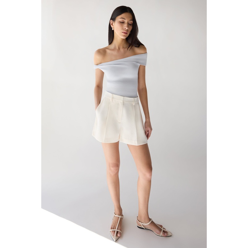 3″ TAILORED SUITING SHORT Cream 0