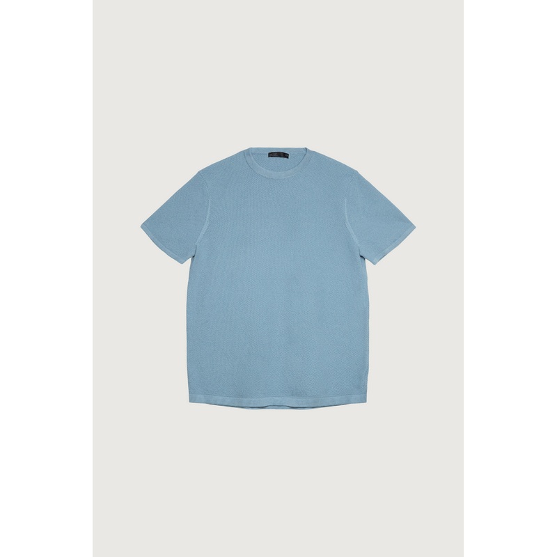 CLASSIC SHORT SLEEVE SWEATSHIRT Blue Wind Extra Small
