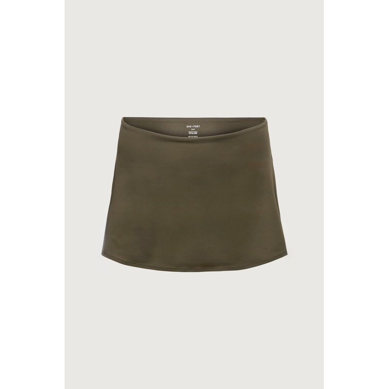 MICRO MINI SKIRT Dark Olive Double Extra Small