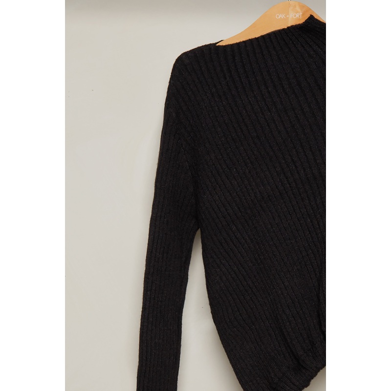 ASYMMETRICAL SWEATER Black Small