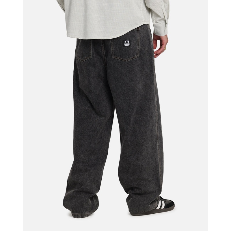 X-Large Baggy Bull Denim 91 Pants Washed Black 30