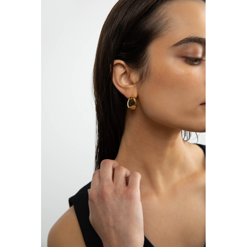 DOME EARRING Gold One Size