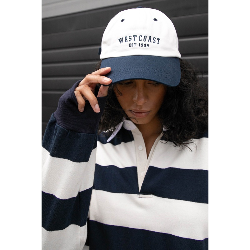BASEBALL CAP Cream Navy West One Size