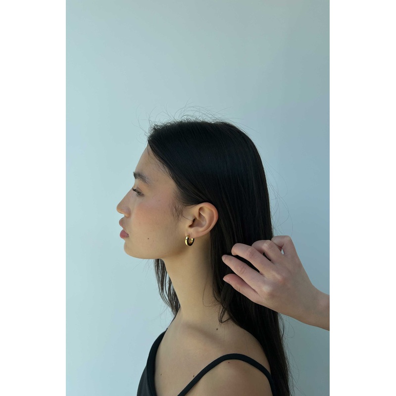 CHUNKY HOOPS Gold One Size