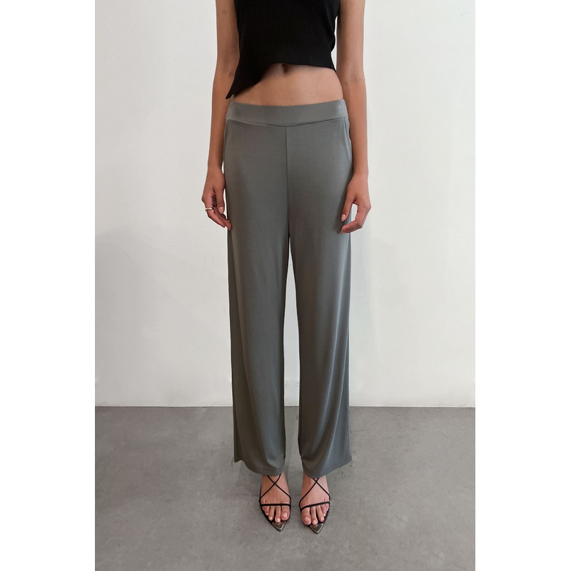 WIDE LEG KNIT PANT Sedona Sage Double Extra Small