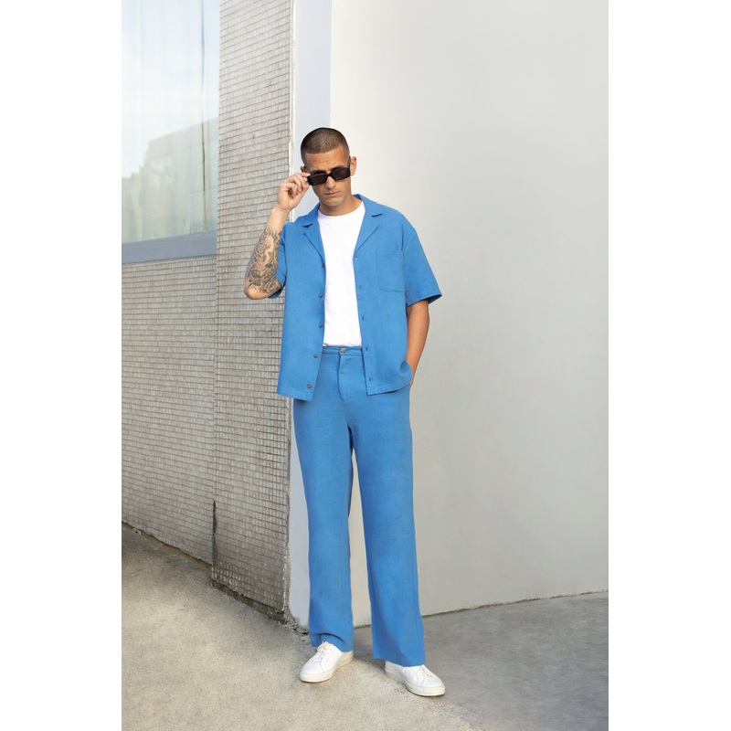 WIDE LEG LINEN PANTS Pacific Coast 28