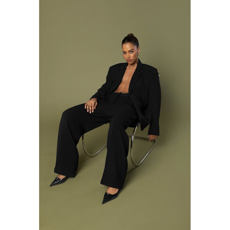 WIDE LEG PANT Black Extra Small