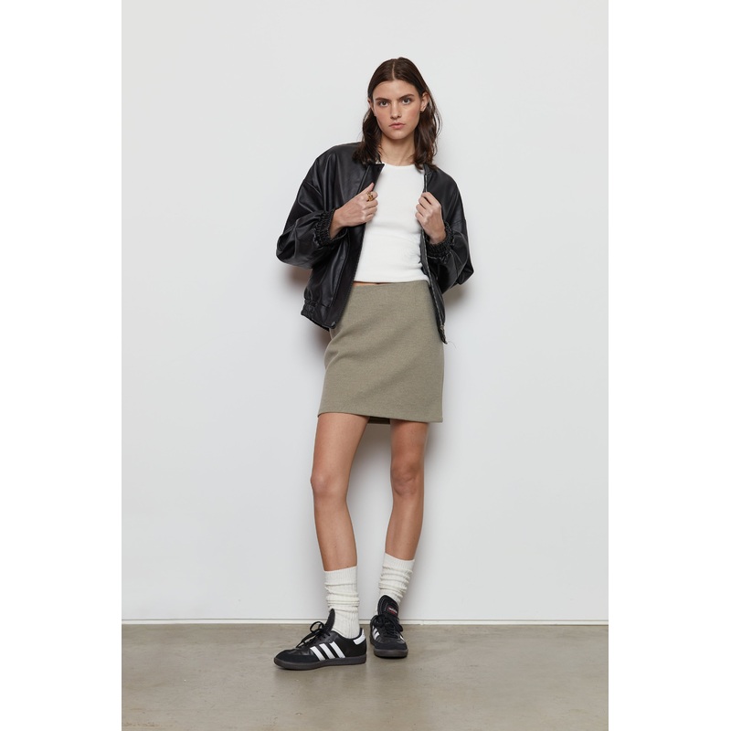 WOVEN MINI SKIRT Birch Sage Extra Small