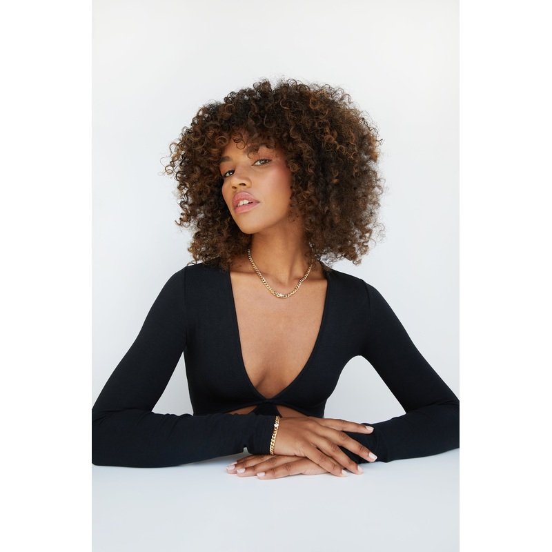 ZIRCONIA CHAIN NECKLACE Gold One Size