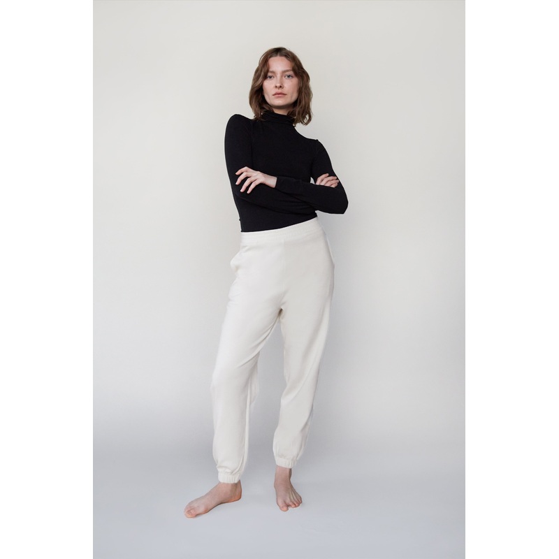 SWEATPANTS Oatmeal Extra Small