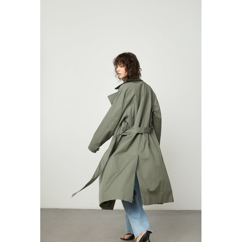 TRENCH COAT SAGE XS-S