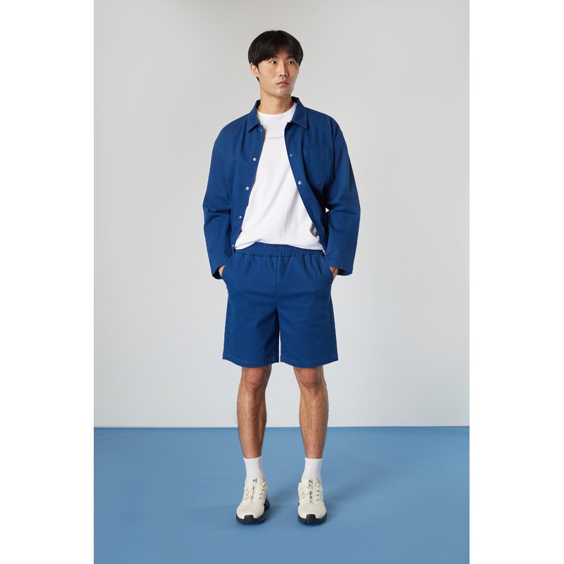TWILL DRAWSTRING SHORTS Navy Peony Extra Small