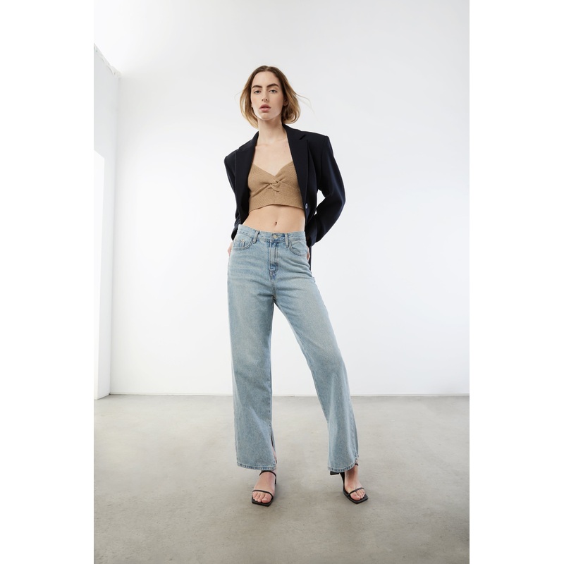 TWIST FRONT TANK Toasted Almond Extra Small