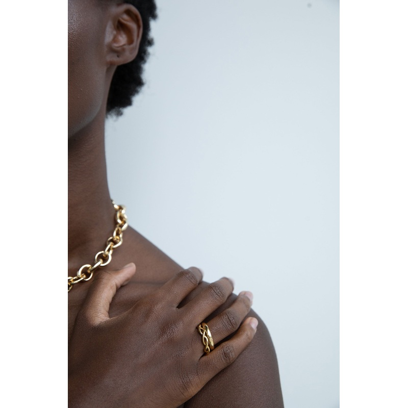 TWISTED RING SET Gold 6