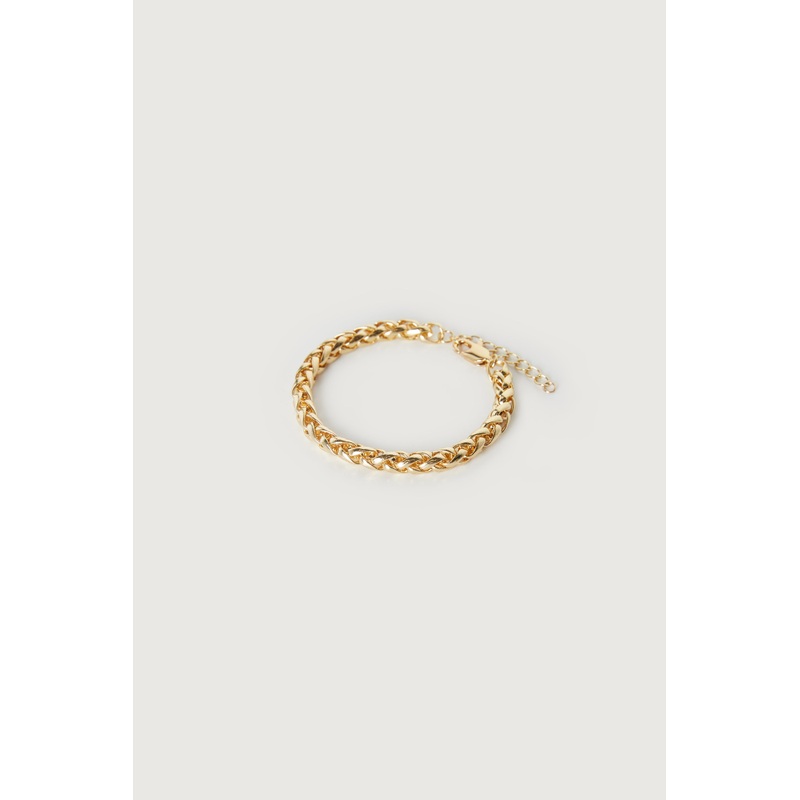 WHEAT CHAIN BRACLET Gold One Size