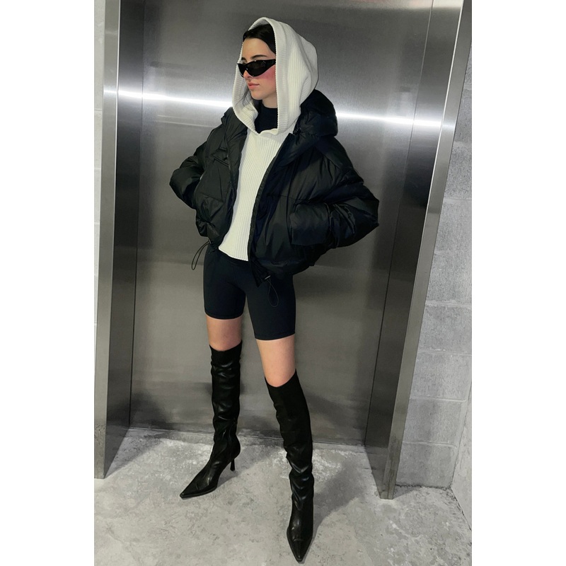 SWEATER VEST WITH HOOD Ivory Small