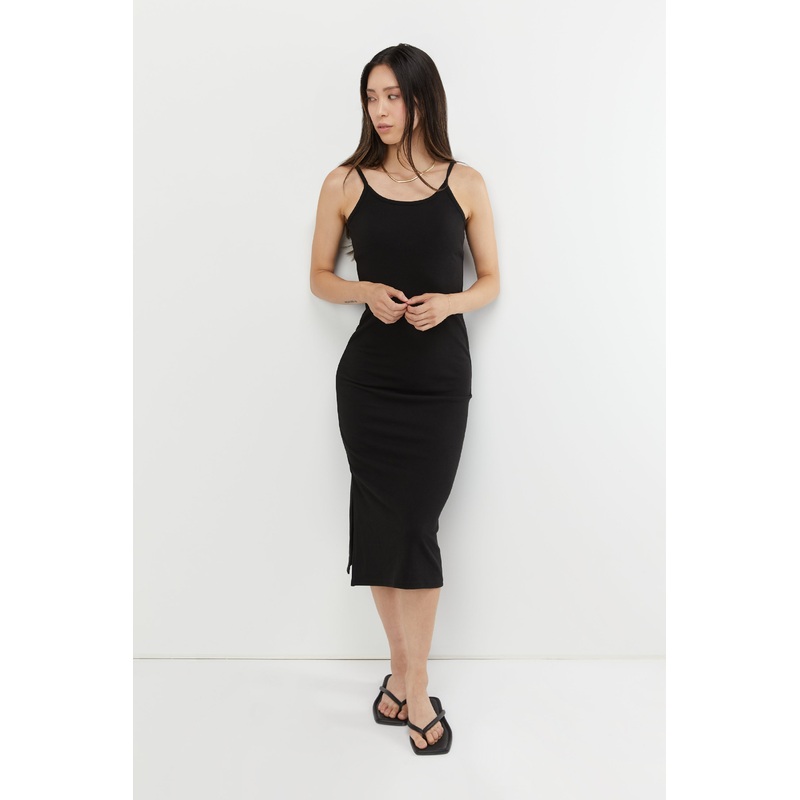 TANK MIDI DRESS Black Extra Small