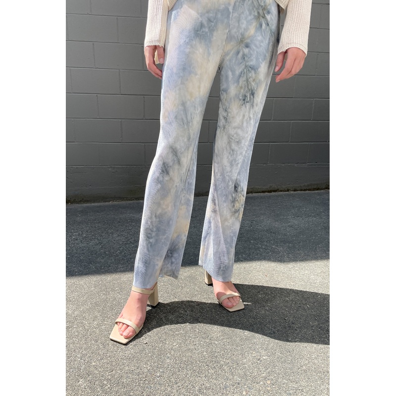 TIE DYE PANTS Gray Small