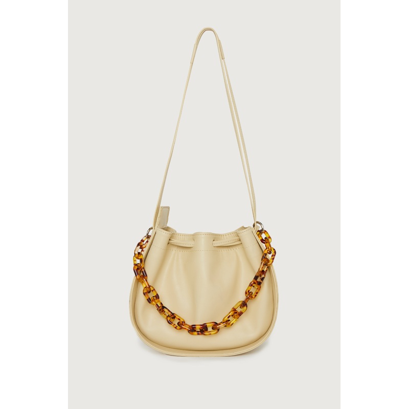 TORTOISE SHELL CHAIN BAG Butter One Size
