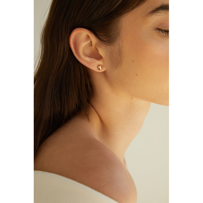 STUD EARRING SET Gold One Size