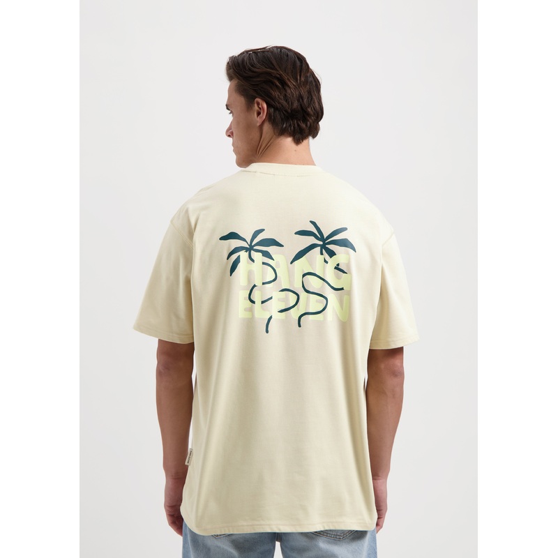 Swirl Palm Tee – Sand Sand XS