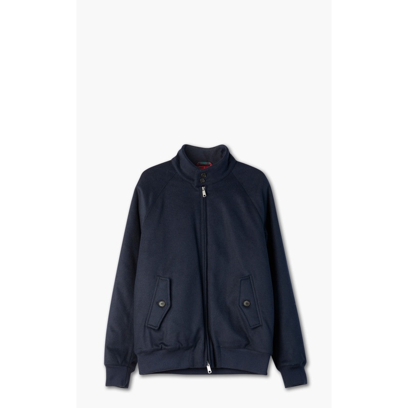Baracuta G9 AF Melton Wool Classic Harrington Jacket Deep Blue 40/M