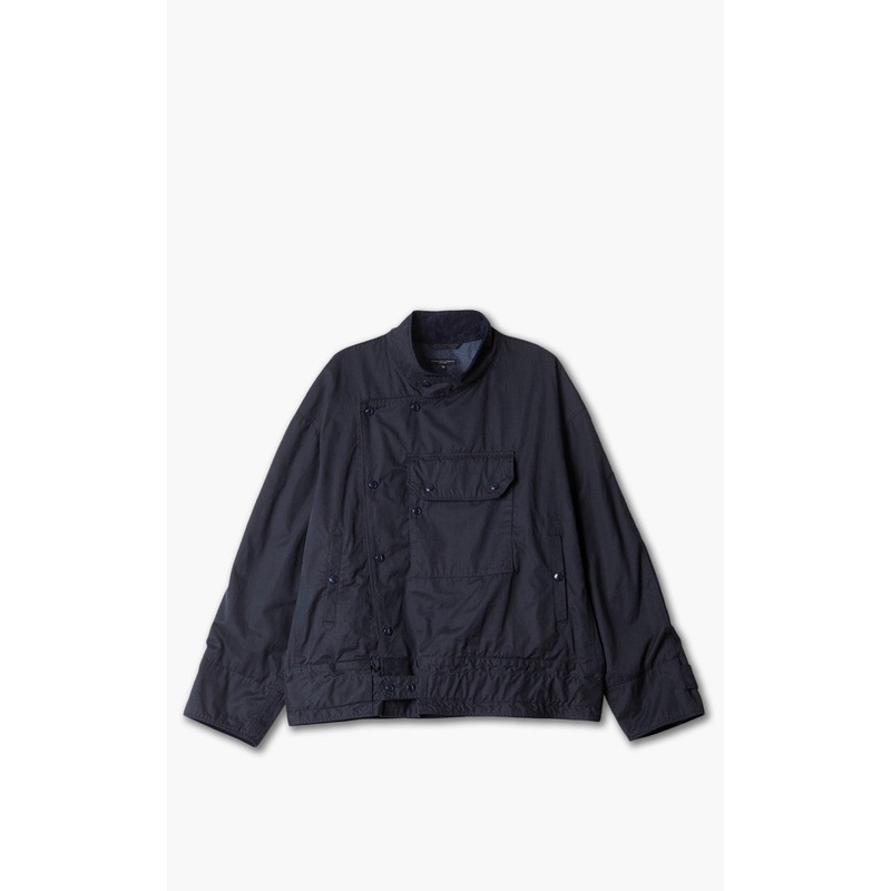 Engineered Garments Moto Jacket PC Coated Cloth Dark Navy S