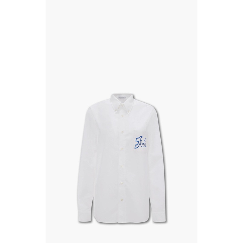 JW Anderson RH Chest And Back Embroidery Shirt White S