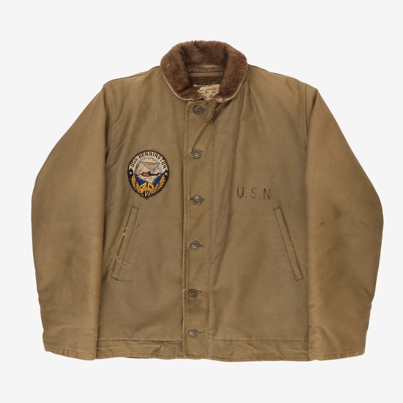1940s N-1 Deck Jacket (Badge) L Khaki